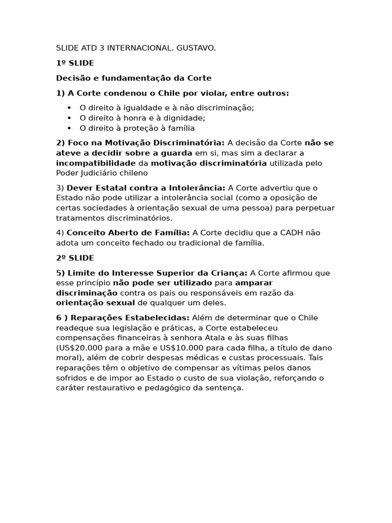 Slide Atd 3 Internacional | PDF
