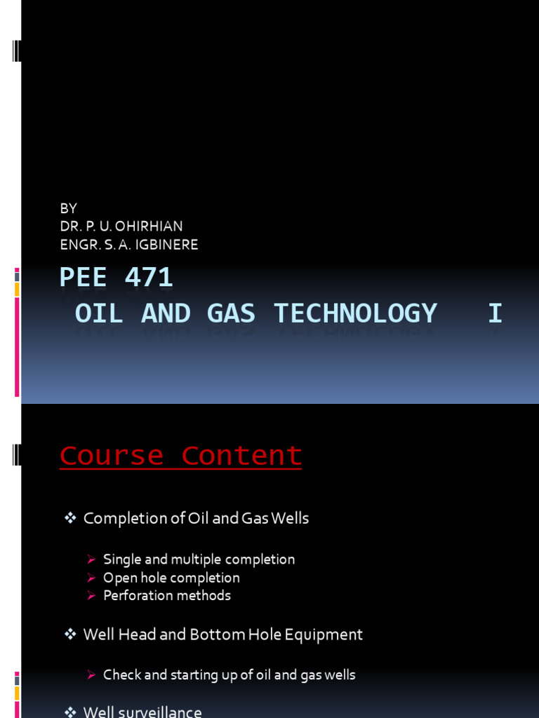 Oil and Gas Technology | PDF | Casing (Borehole) | Oil Well