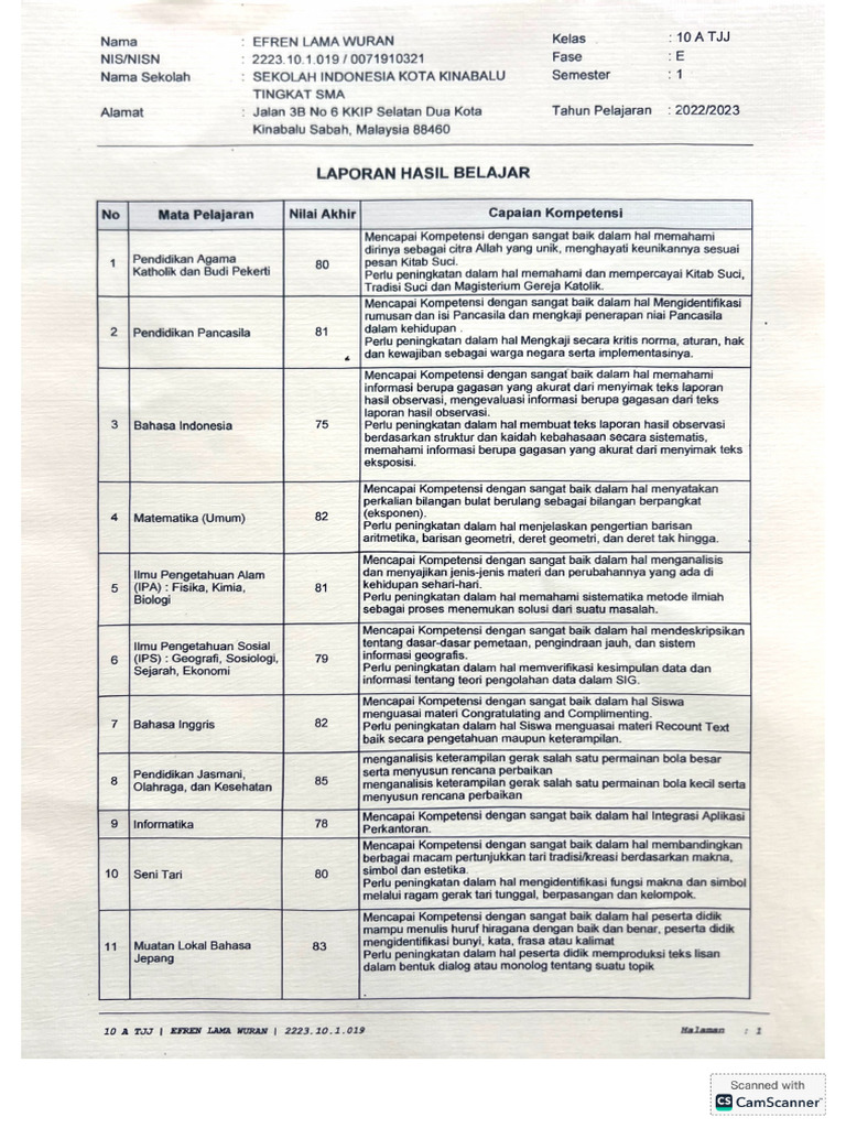 Sem 1 | PDF