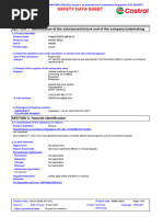 Castrol Multipurpose Grease SDS | PDF | Dangerous Goods | Toxicity