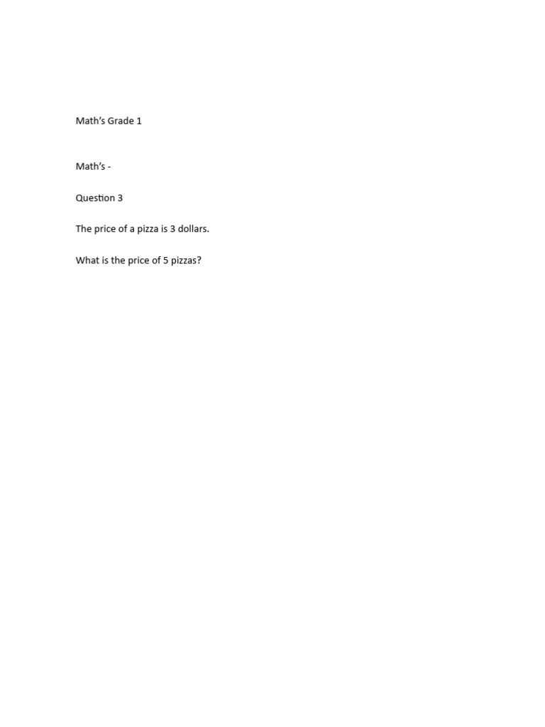 Maths 1 Grade 1 | PDF