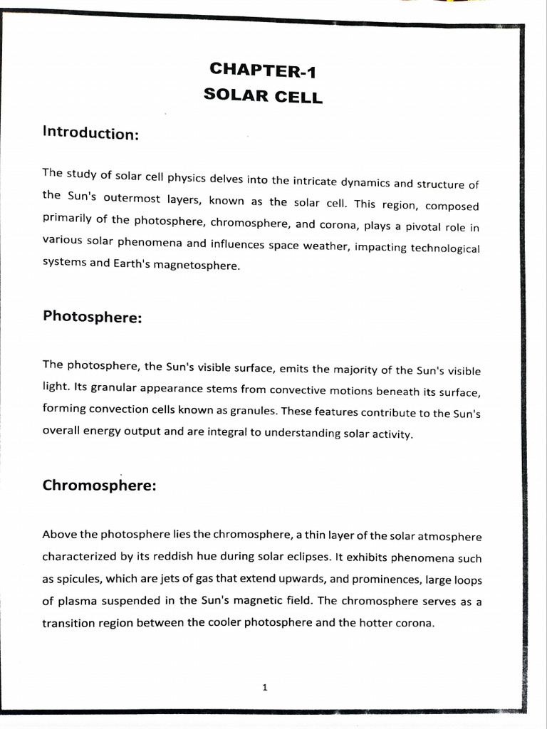 Solar Cell | PDF