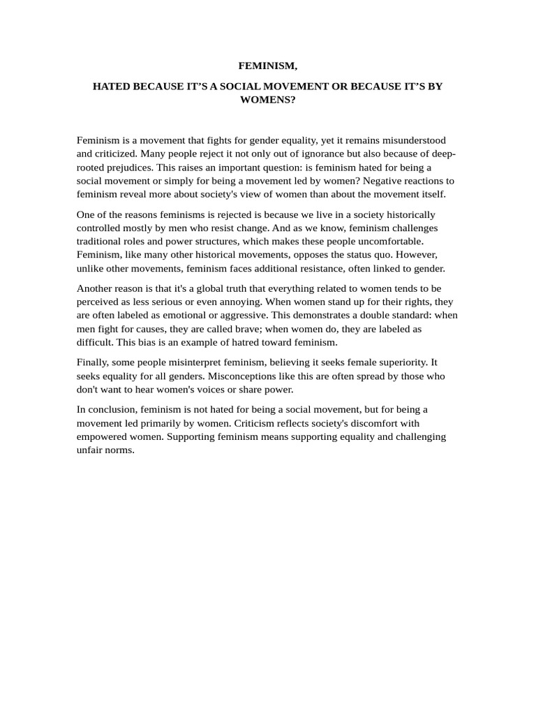 Feminism Rz. | PDF