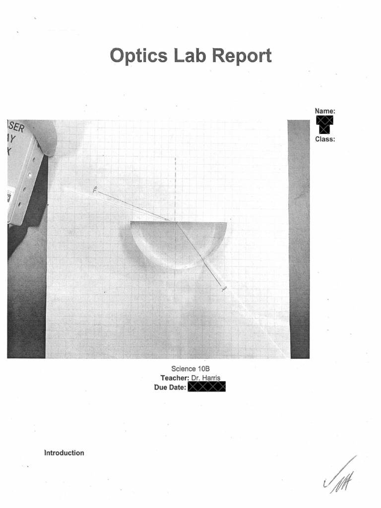 Lab Report Example | PDF