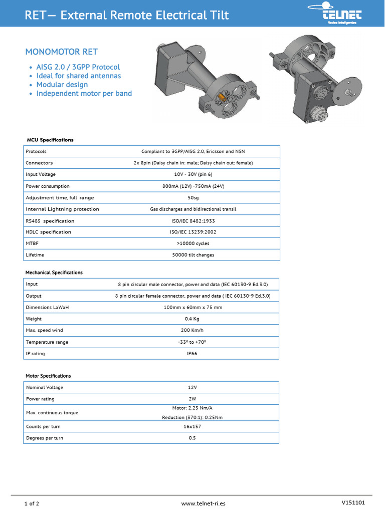TNR410200 Monomotor Ret | PDF | Electromagnetic Compatibility ...