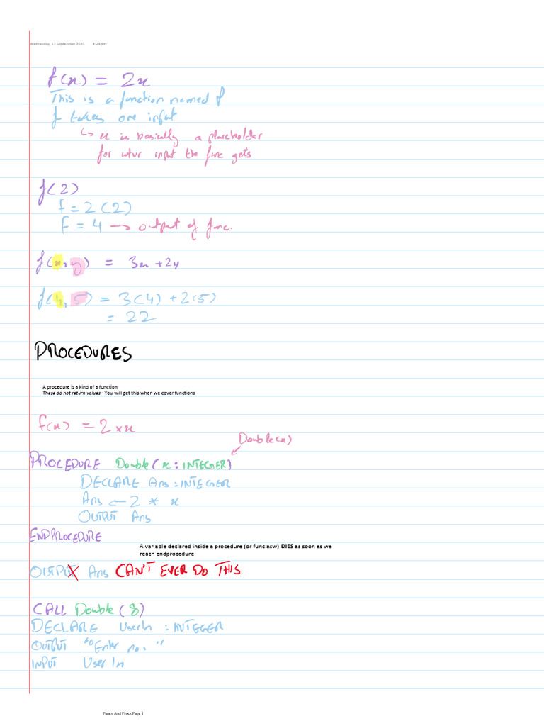 11 Funcs and Procs | PDF