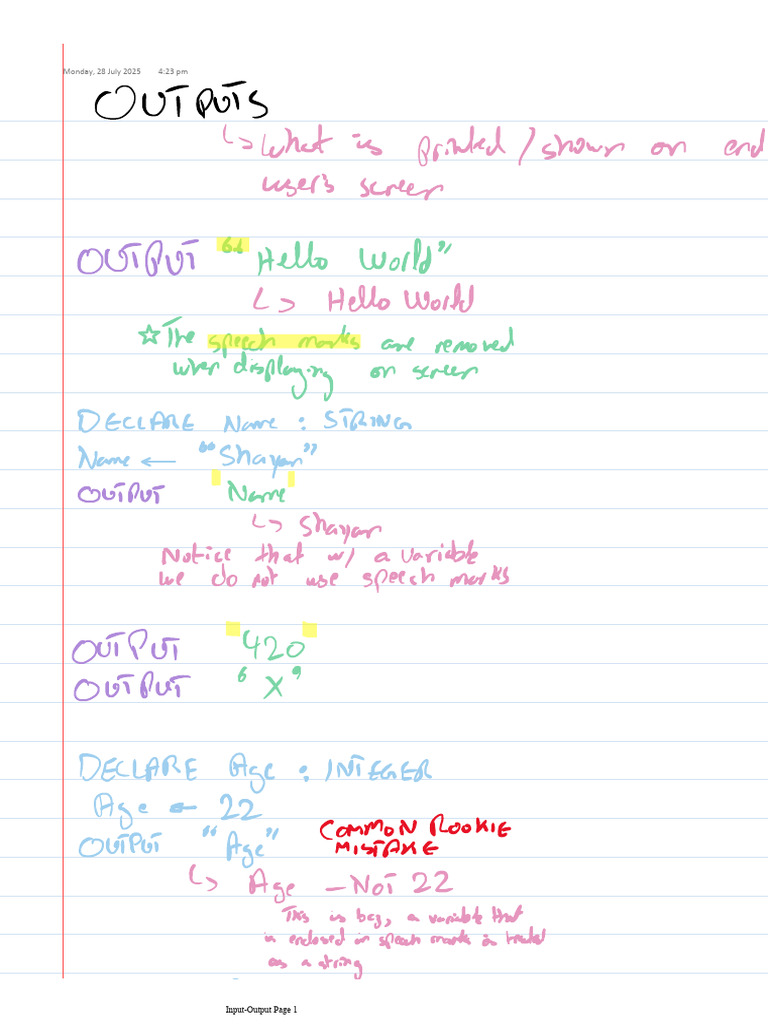02 Input Output | PDF