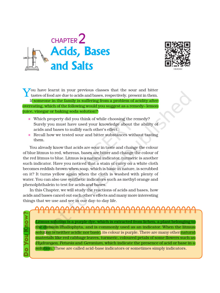 Acids Bases and Salts For Focus and NSure | PDF | Ph | Acid