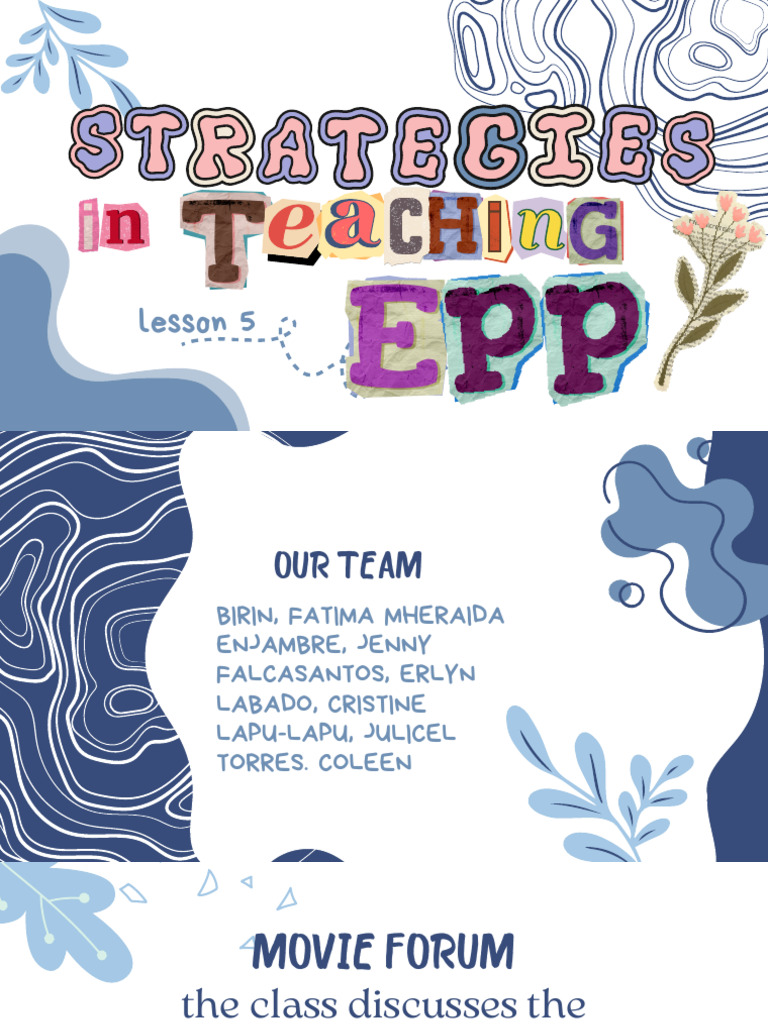 Epp Report g8 | PDF | Lecture | Teaching Method