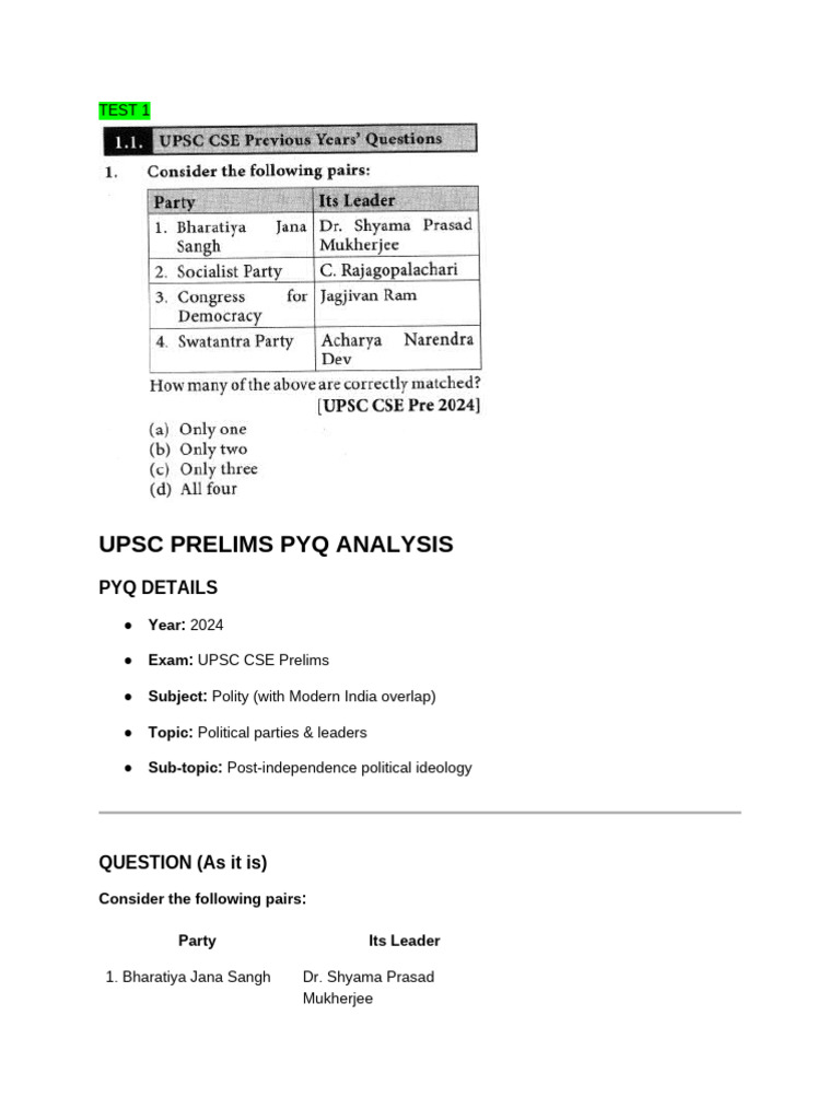 Polity Pyq 2014-2025 | PDF | Citizenship | Social Equality