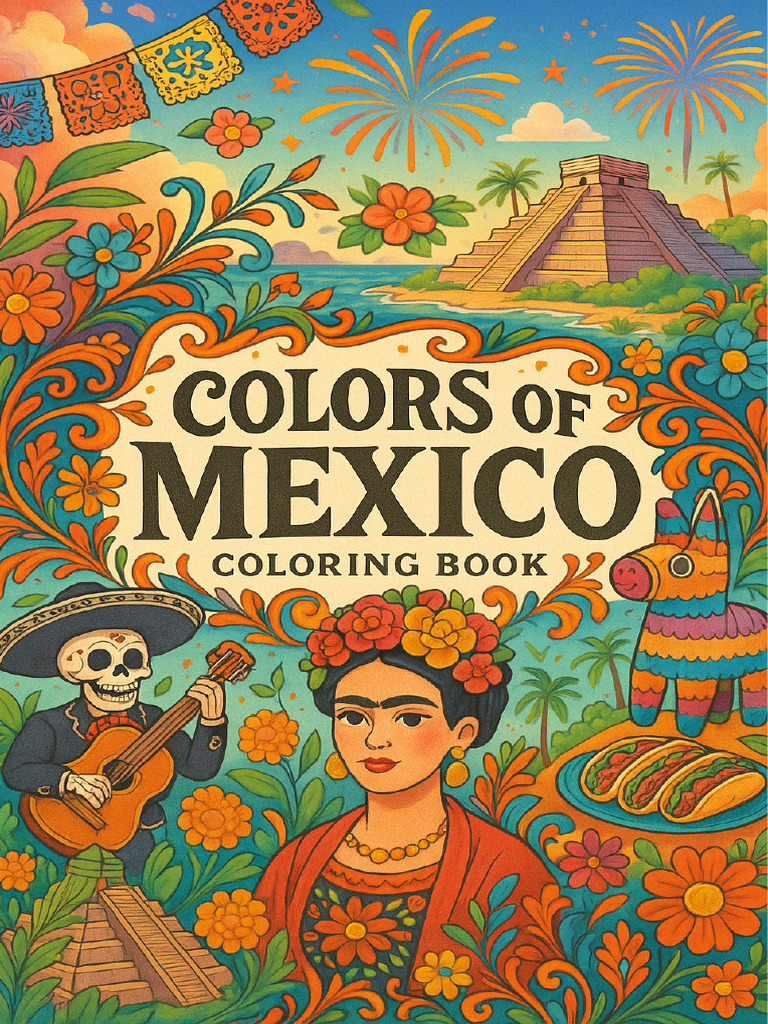 Colors of Mexico A Cultural Coloring Book | PDF