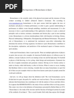 Download The Importance of Biomechanics in Sport by ardanynazlim SN100373662 doc pdf