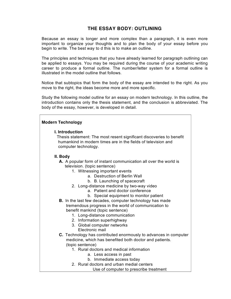 HOW TO WRITE A STRONG ESSAY BODY intelligence overview