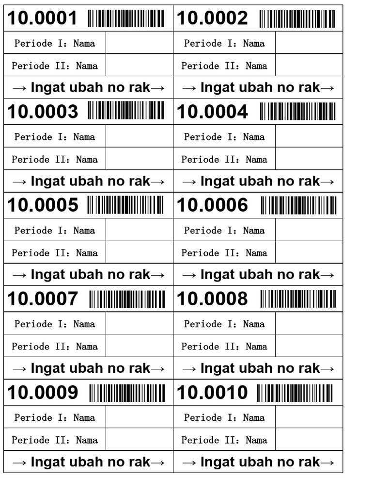 Ingat Ubah No Rak Ingat Ubah No Rak | PDF