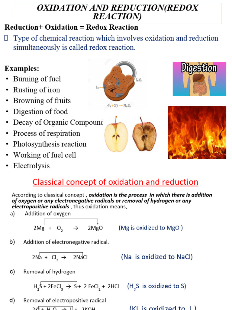 Oxidation Reduction Reaction | PDF | Redox | Chlorine