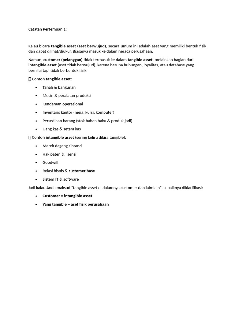 Catatan Pertemuan 1 | PDF