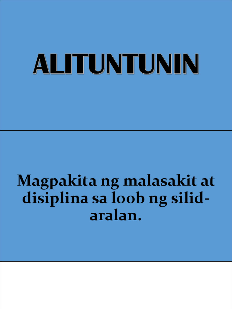ALITUNTUNIN | PDF