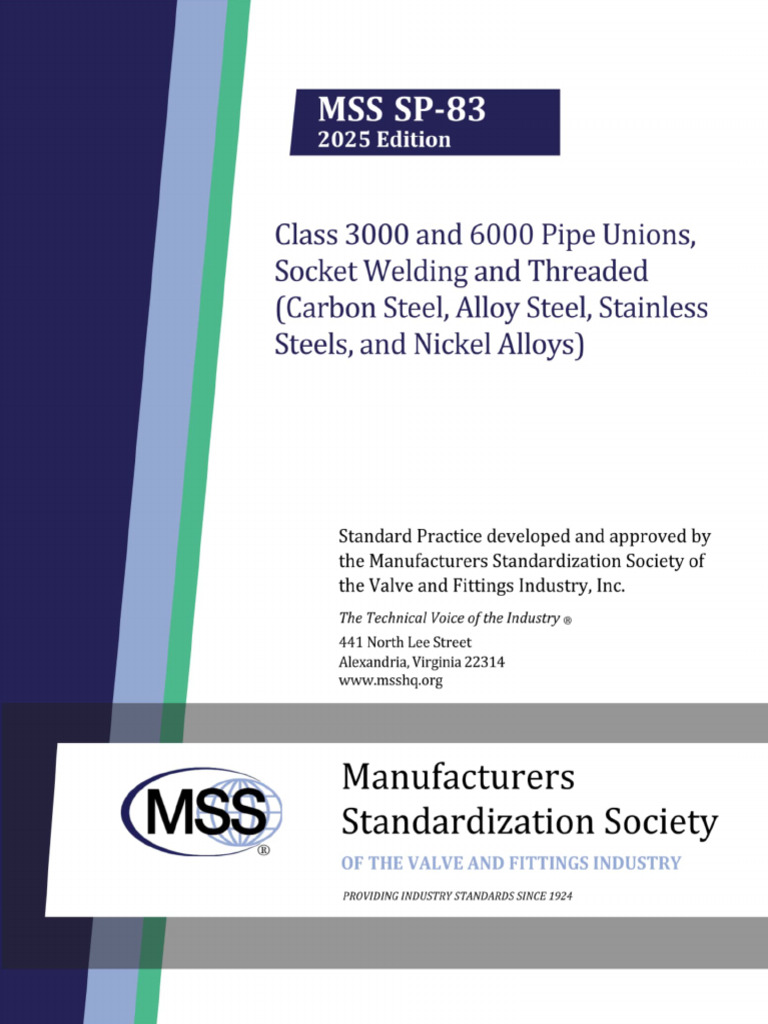 MSS SP-83-2025 | PDF