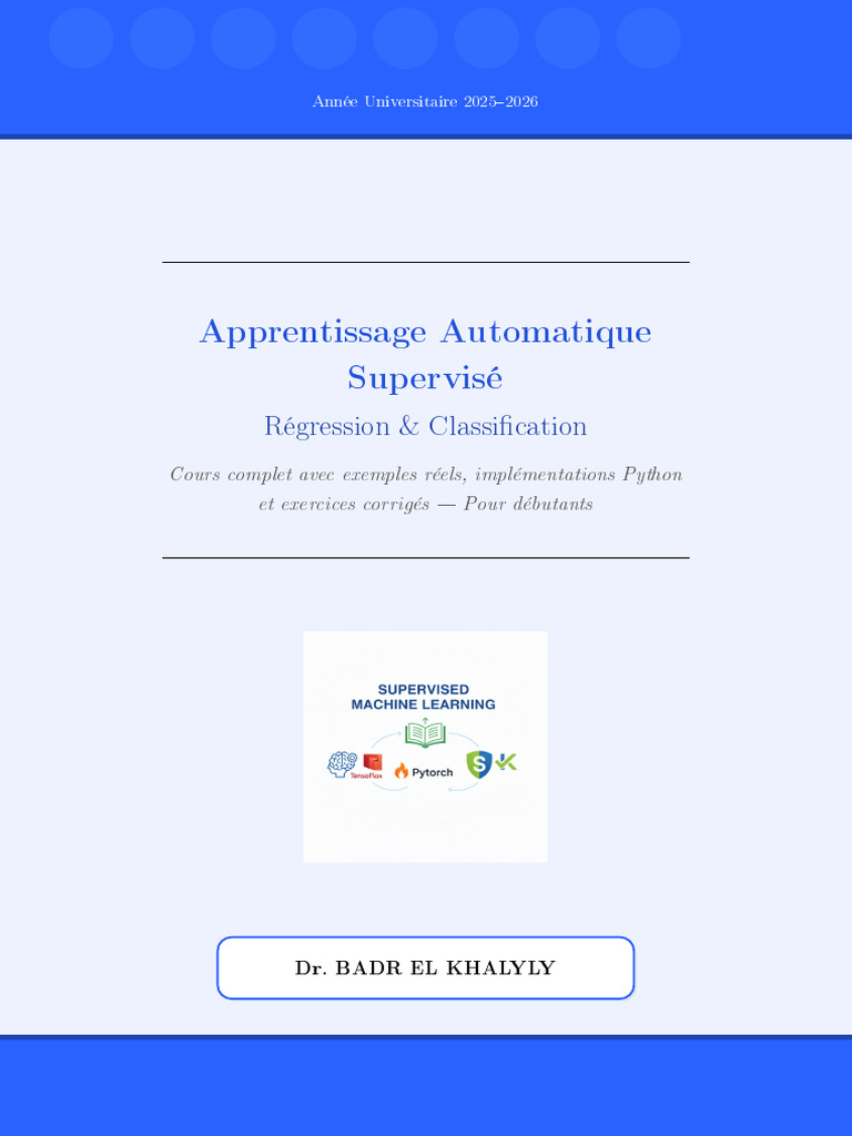 Cours Machine Learning Supervisé | PDF | Machine à vecteurs de support ...