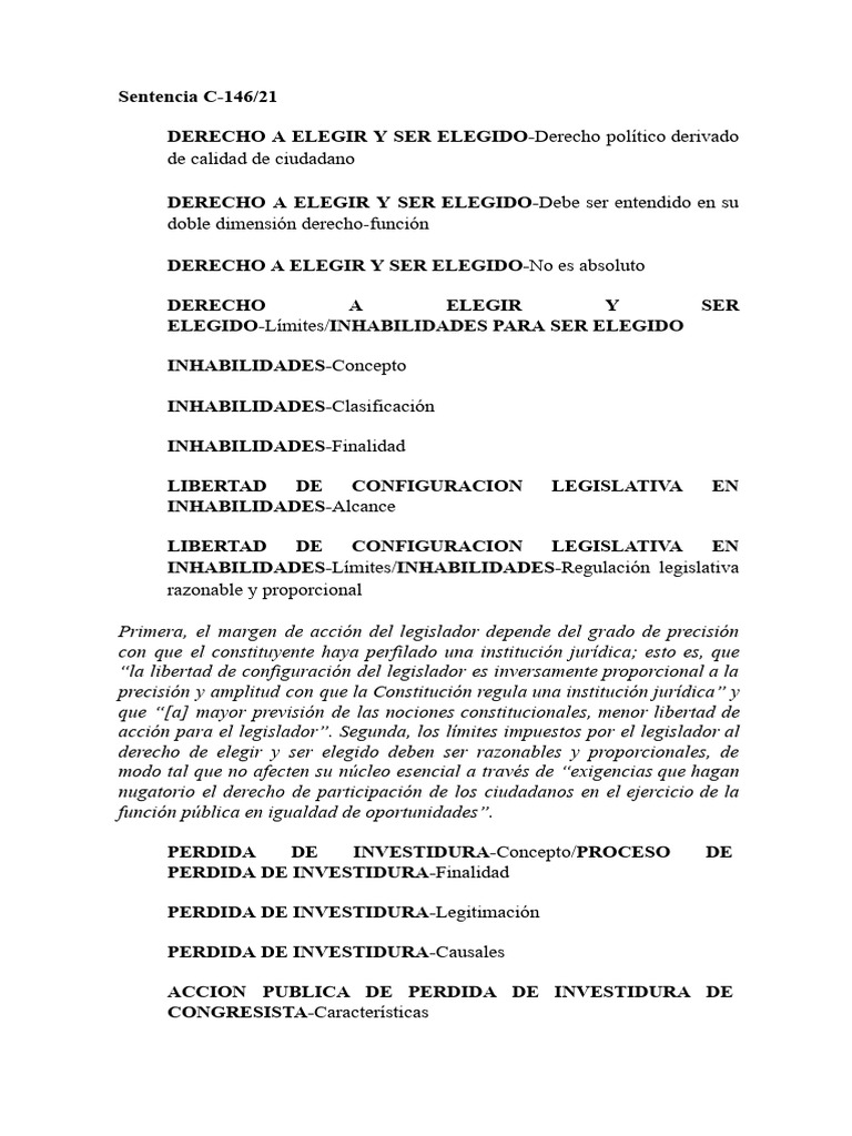 C 146 21 | PDF | Debido al proceso | Caso de ley