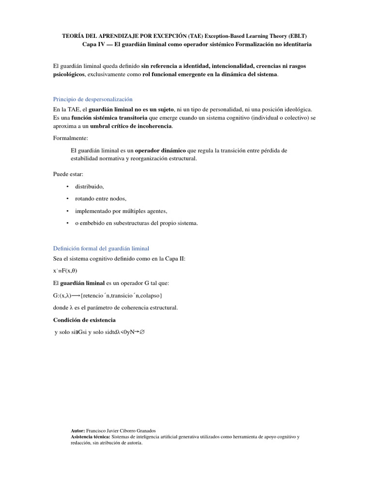 Teoría Del Aprendizaje Por Excepción (Tae) | PDF | Aprendizaje | Cognición