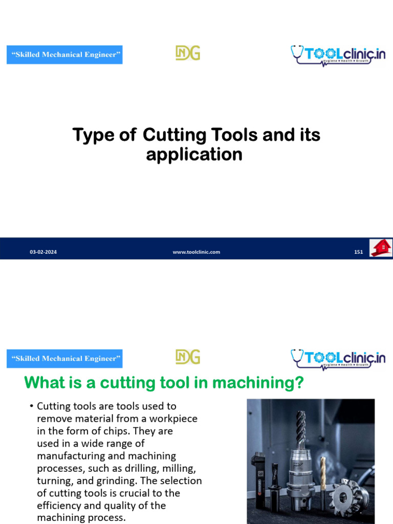 Cutting Tools & Its Application | PDF | Machining | Drilling