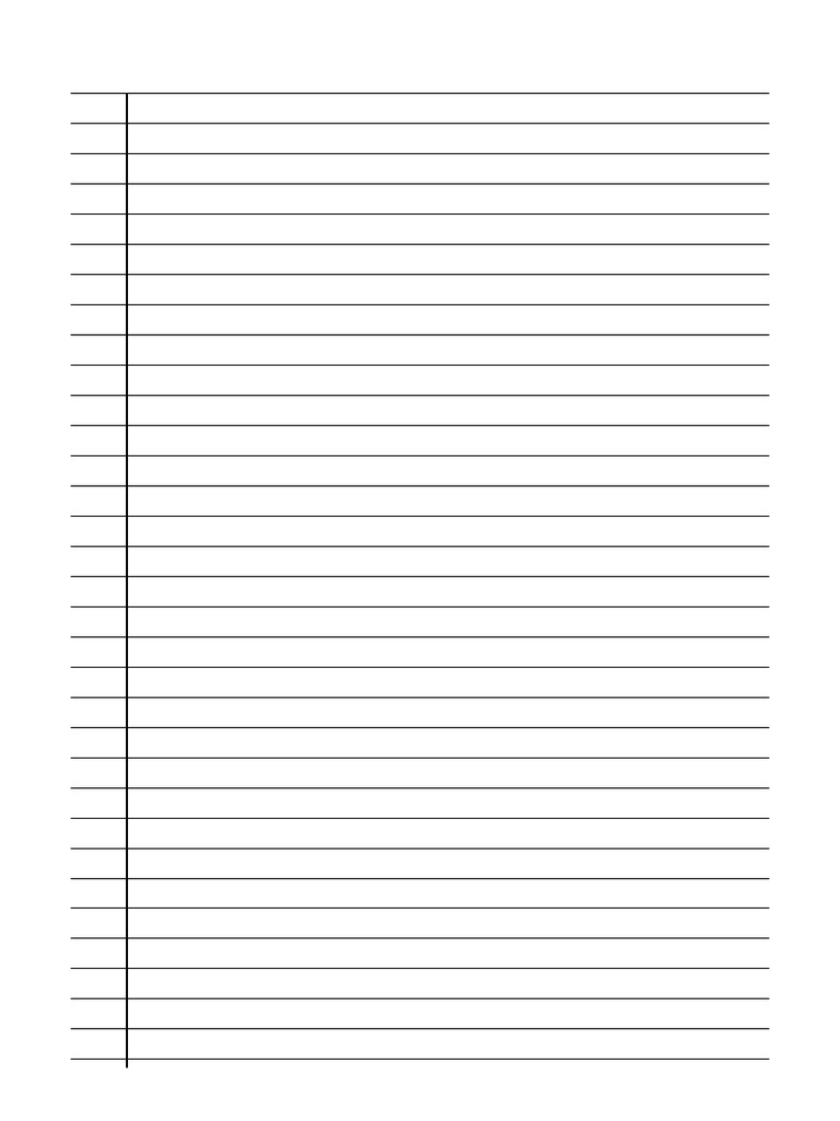 Ruled A4 Black Lines | PDF