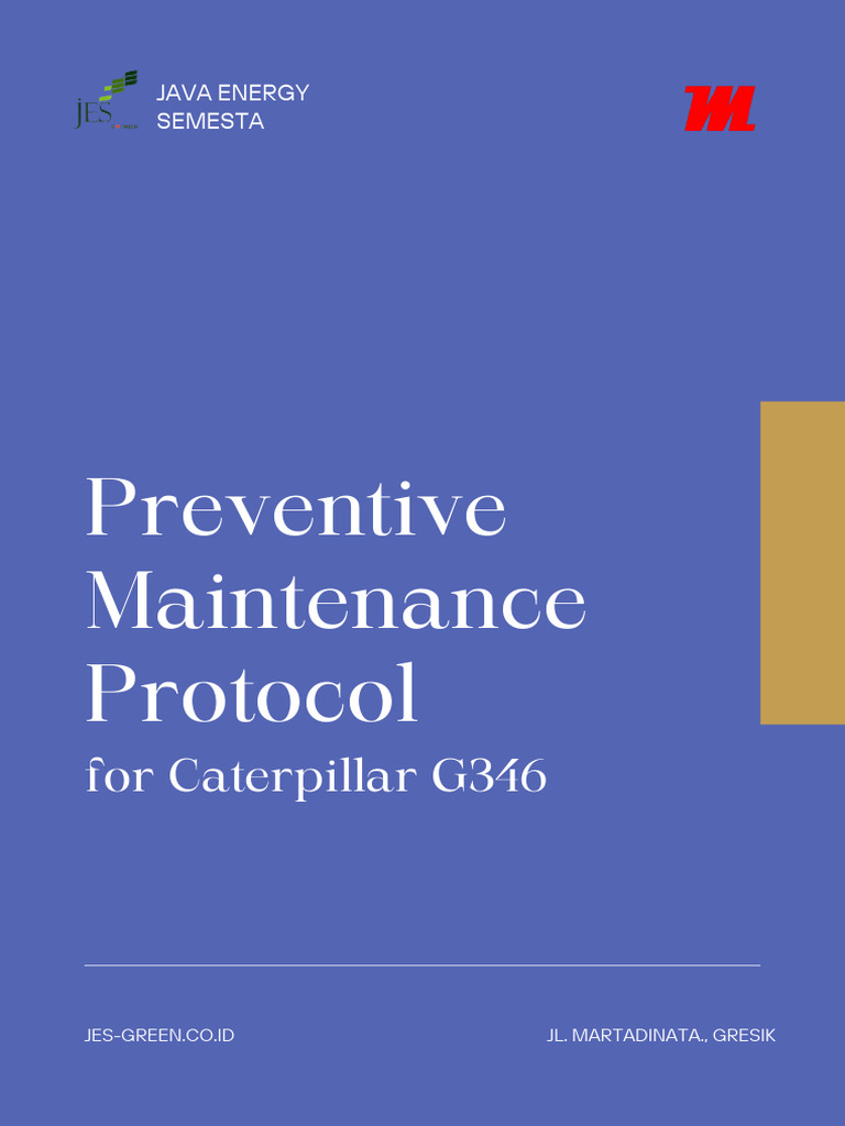 Preventive Maintenance Protocol For Caterpillar g346 | PDF