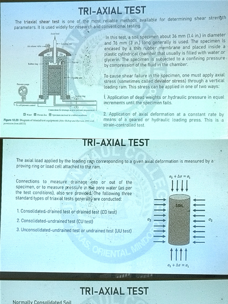 Tri Axial Test | PDF