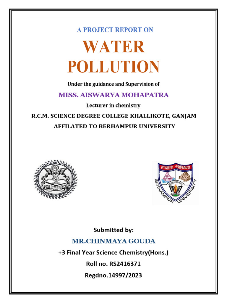 Water Pollution | PDF