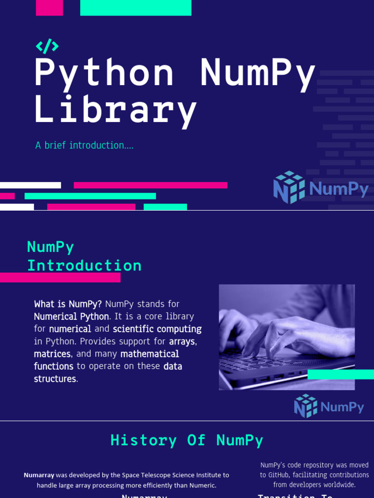 NumPY Group Presentation | PDF | Computing | Applied Mathematics