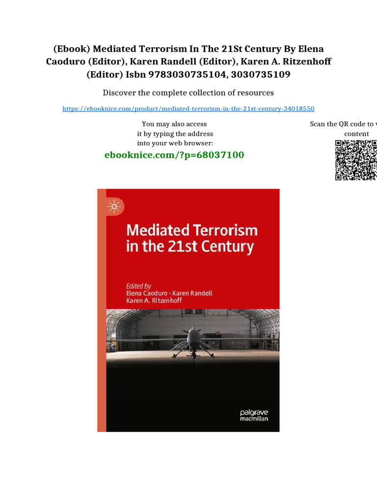 (Ebook) Mediated Terrorism in The 21st Century by Elena Caoduro (Editor ...
