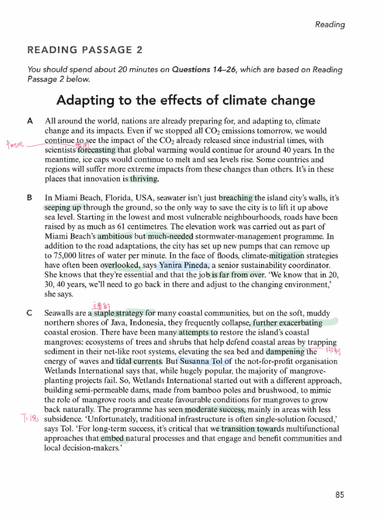 C20T4P2 - Adapting To The Effects of Climate Change (Information ...
