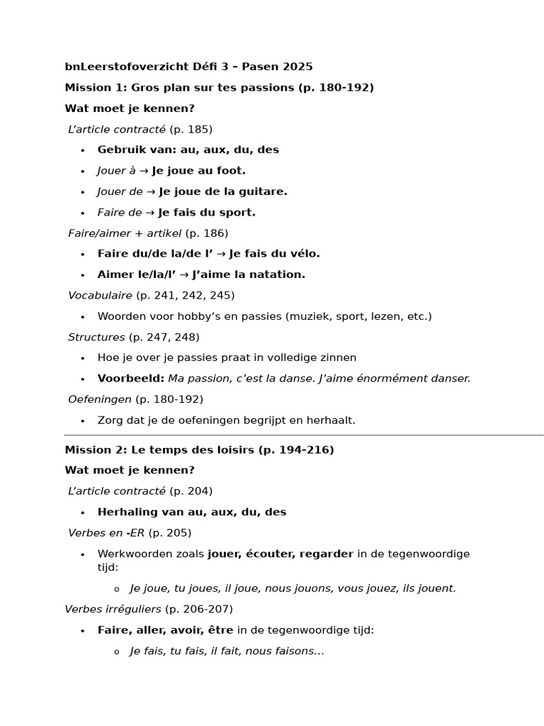 Defi 3 Om Te Leren | PDF