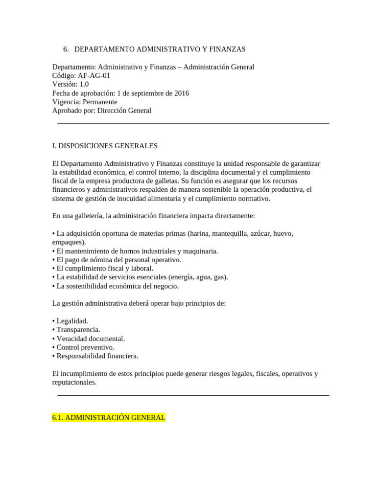 DEPARTAMENTO ADMINISTRATIVO Y FINANZAS | PDF | Depreciación | Contabilidad