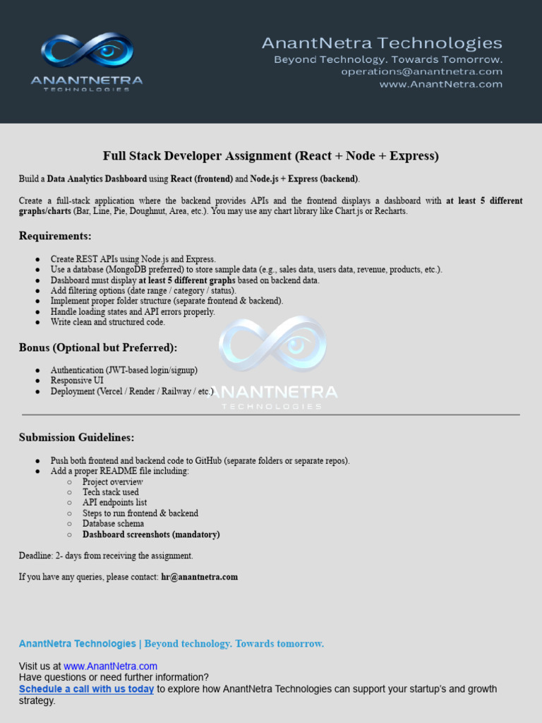Fullstack Assignment - Docx 1 | PDF