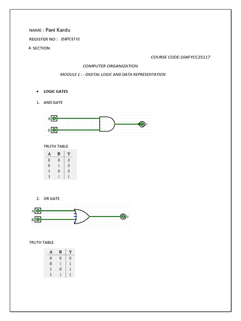 Logic Gates | PDF