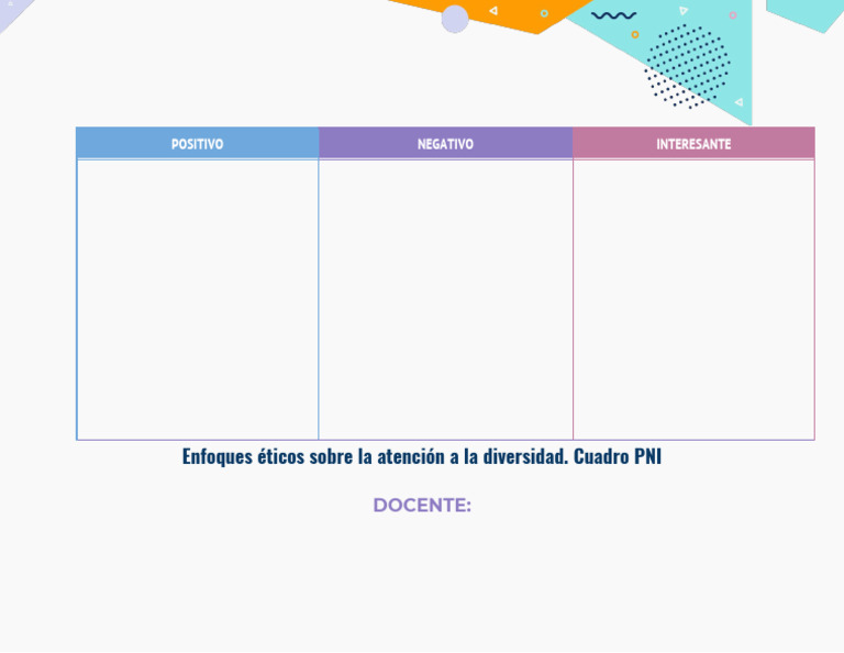 Formato de Tabla PNI | PDF