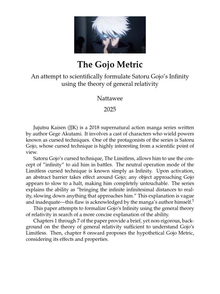 The Gojo Metric | PDF