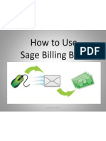How To Use Sage Billing Boss