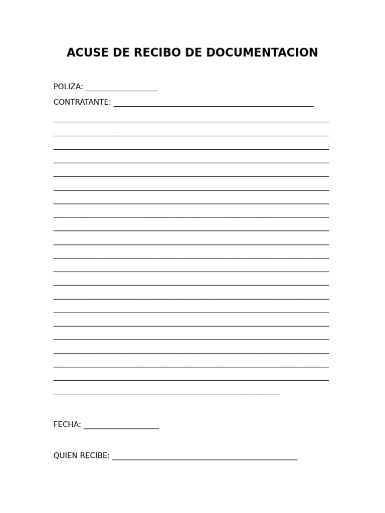 Acuse de Documentos | PDF