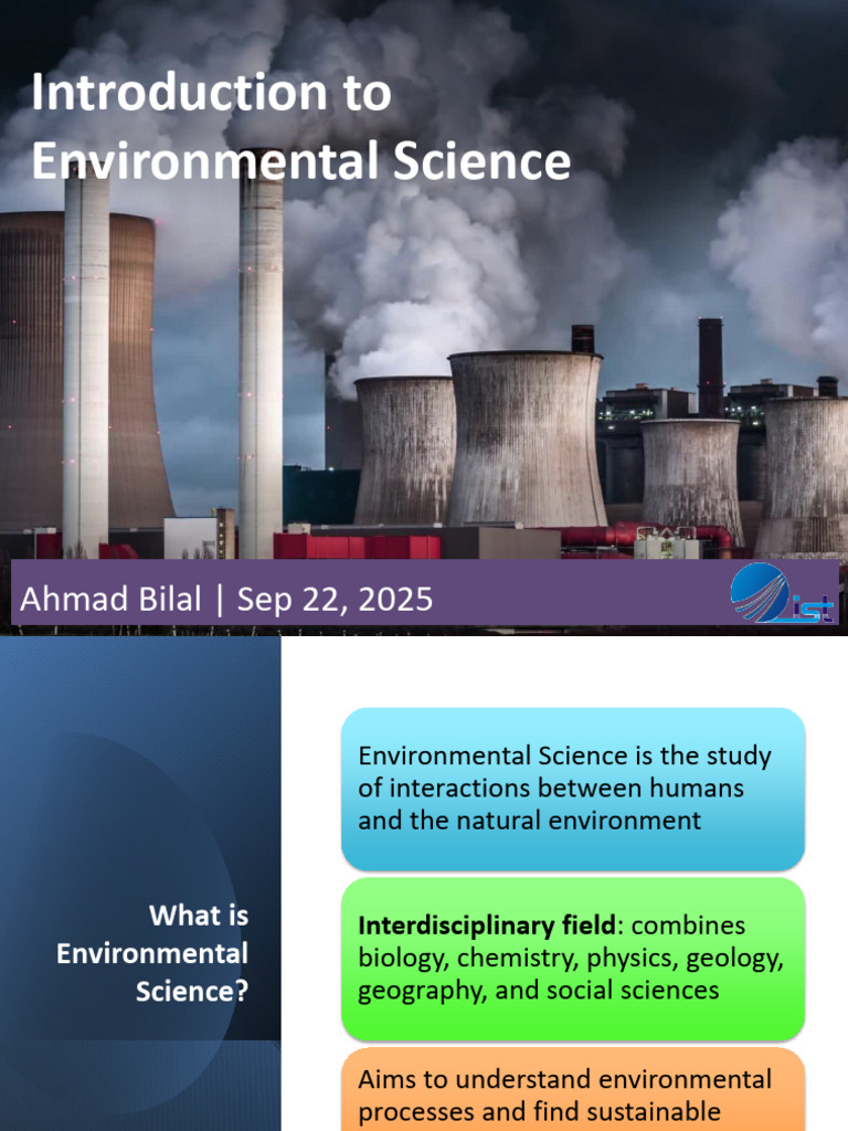 Lec01-Introduction To Environmental Science | PDF | Earth | Natural ...