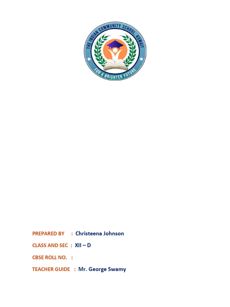 Comp - Sci Cover Page 1 | PDF