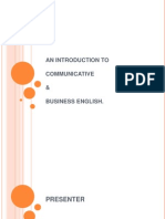 An Introduction To Communicative & Business English