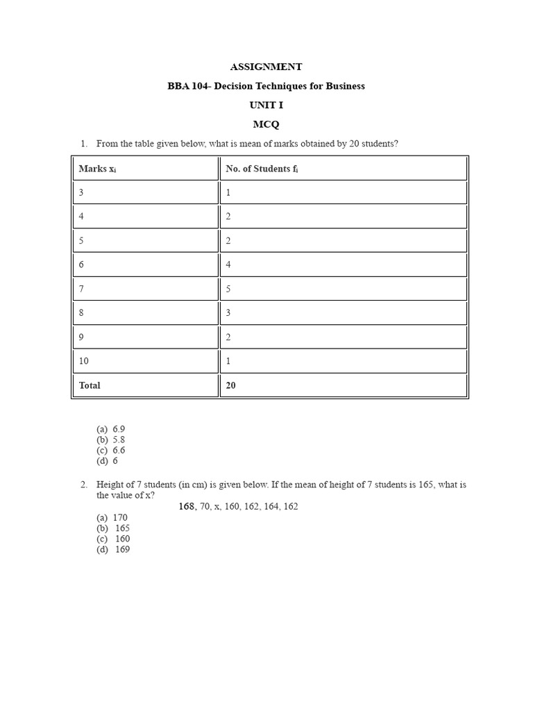 Assignment 1 DTB | PDF