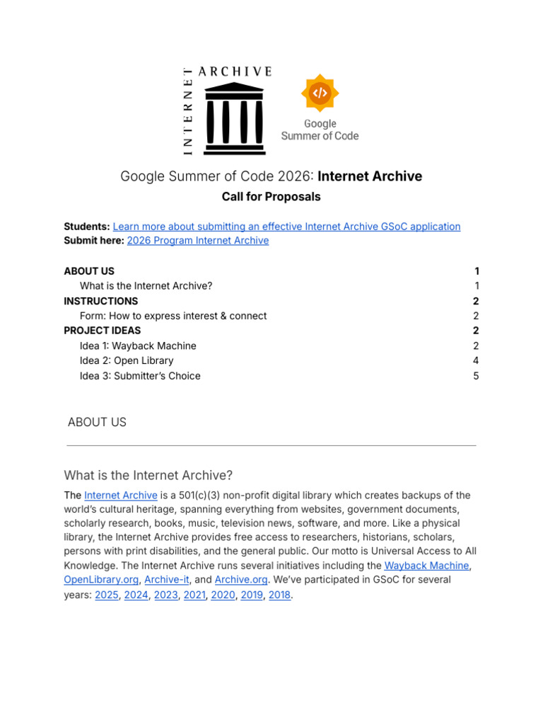 Gsoc 2026 Iac | PDF | Libraries | Artificial Intelligence