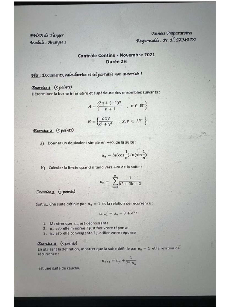 Copie de CC1 2021-2022 | PDF