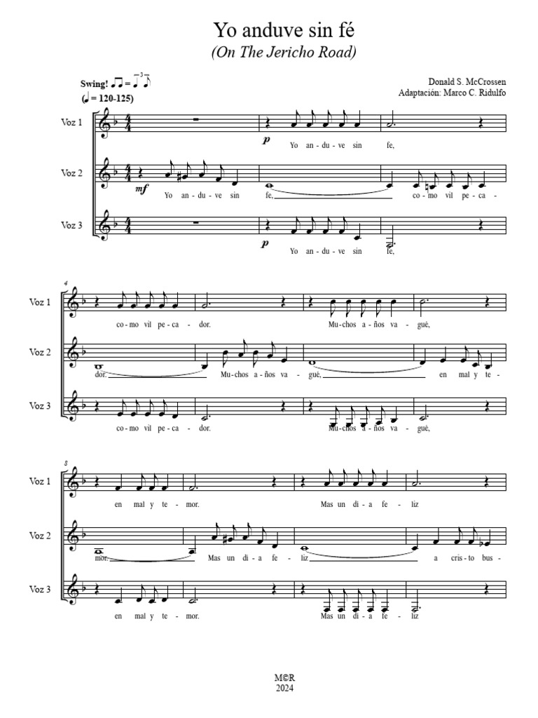 Yo anduve sin fe FA | PDF