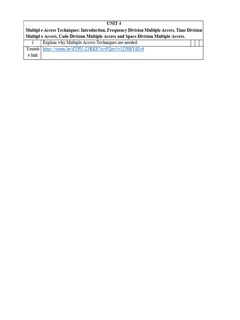 PCC Unit 4 | PDF | Channel Access Method | Cellular Network