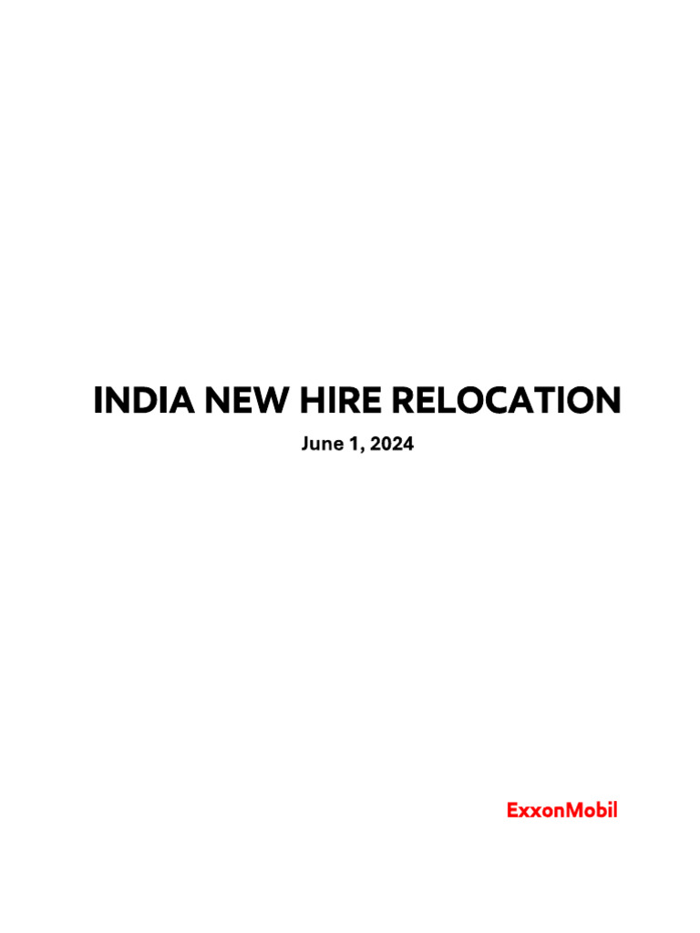 Relocation Guidelines | PDF
